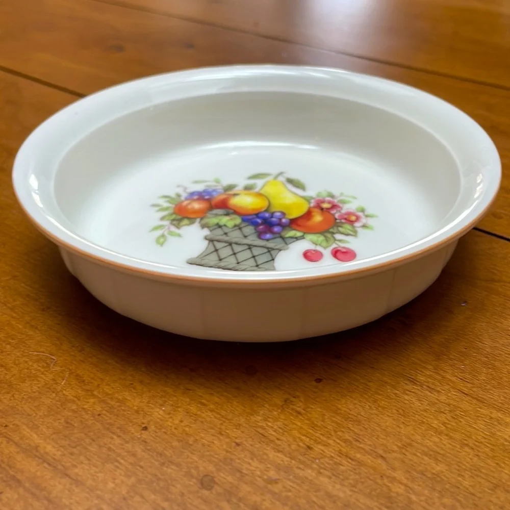 Villeroy & Boch BASKET Pattern Porcelain Quiche Dish 5 1/4